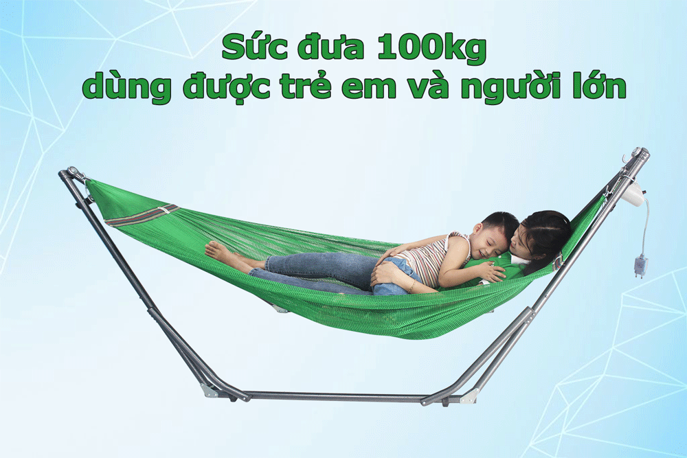 máy đưa võng đua được 100kg