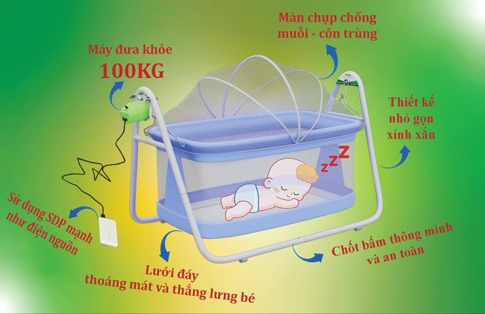 nôi điện cho bé